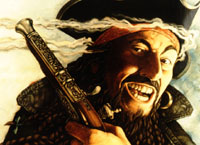 Blackbeard Pirate Book, A reassessment of the life, maraudings, loves, and exploits of Edward Teach, infamous colonial American pirate, and his social, political, and cultural milieus