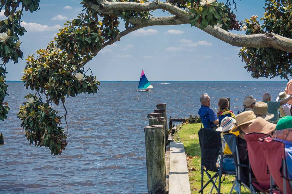 Sailing in Edenton on the Albemarle Sound